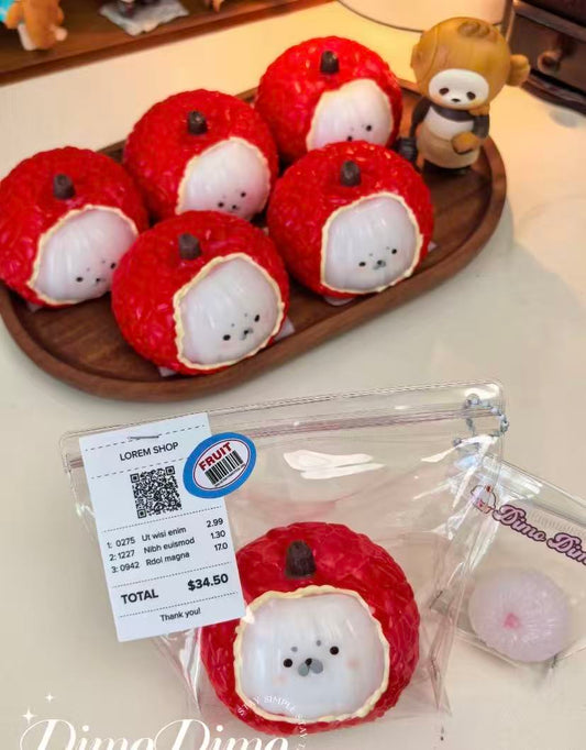 Lychee seal squishy